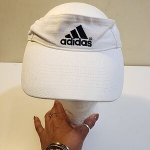 Adidas Classic White Cotton Visor OS